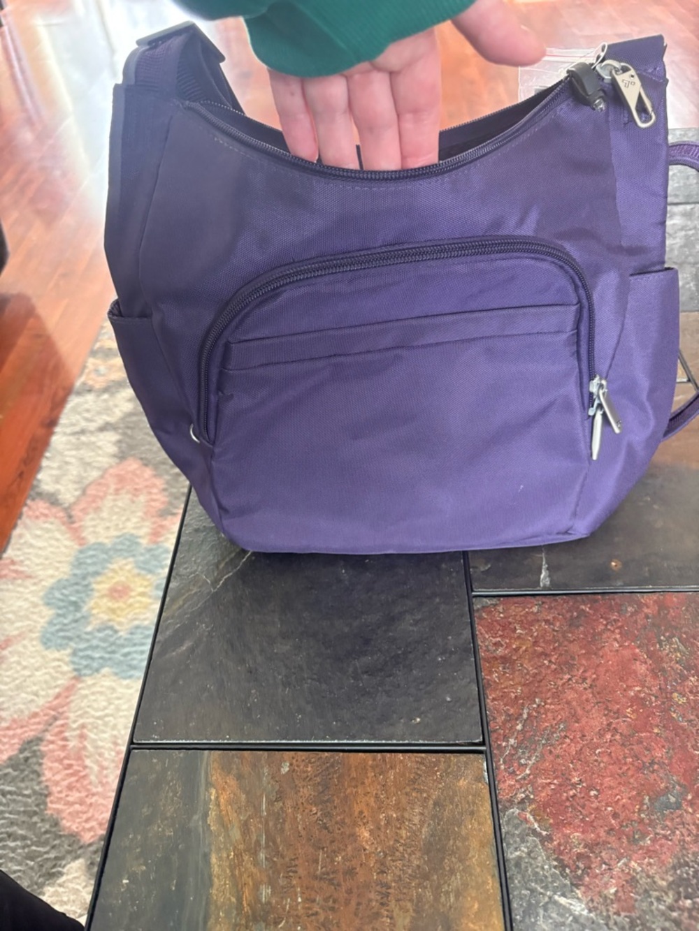 Travelon Purple Crossbody Shoulder Bag